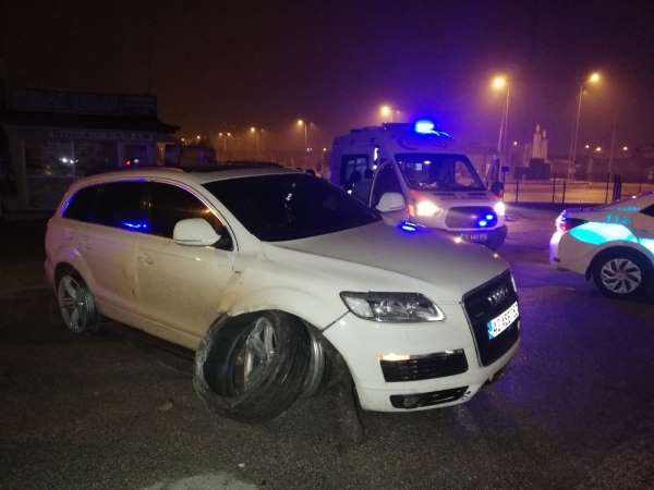 Karaman'da yeni yılın ilk trafik kazası ucuz atlatıldı 
