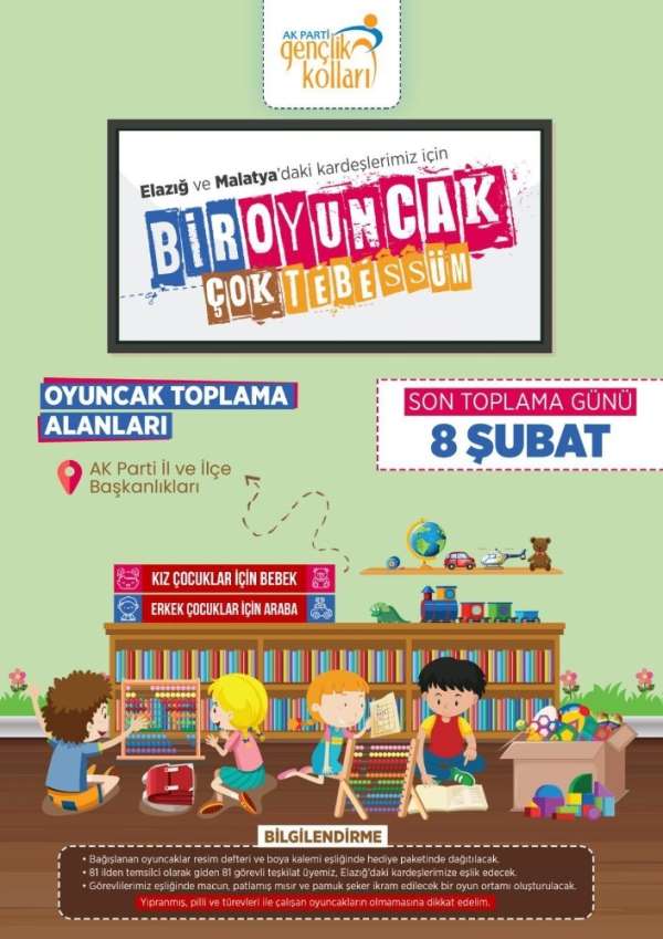 'Bir oyuncak bir tebessüm' kampanyası başladı 