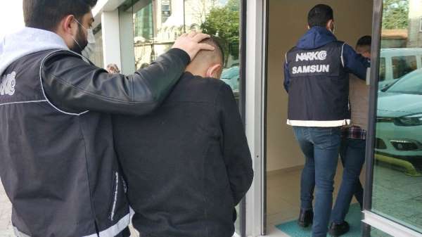 Samsun'da uyuşturucu ticaretinden 4 kişi tutuklandı 