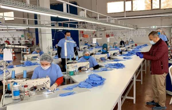 Tunceli'de 200 bin adet maske üretimine başlandı 