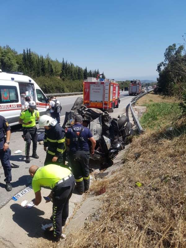 Aydın'da trafik kazası: 1 ölü, 2 yaralı 