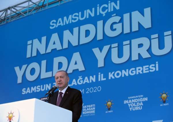 Cumhurbaşkanı Erdoğan: 'Samsun'u İç Anadolu ve Akdeniz Bölgesi'ne hızlı trenle b