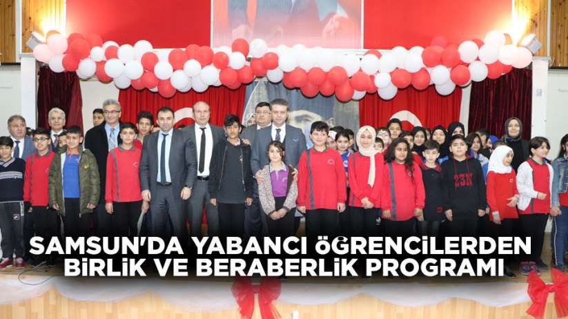 Yabancı öğrencilerden duygulandıran program