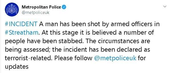 Londra'da bıçaklı terör saldırısı 