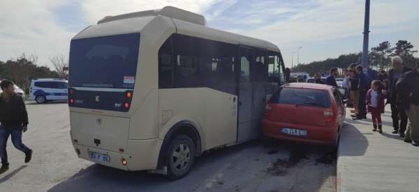 Arnavutköy'de trafik kazası:1 ölü,3 yaralı