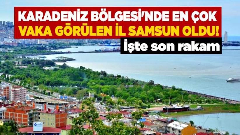 Karadeniz Bölgesi'nde en çok vaka görülen il Samsun oldu!