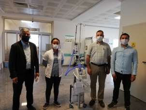 Korona virüs tedavisinde kullanılacak cihaz Boyabat Hastanesine teslim edildi