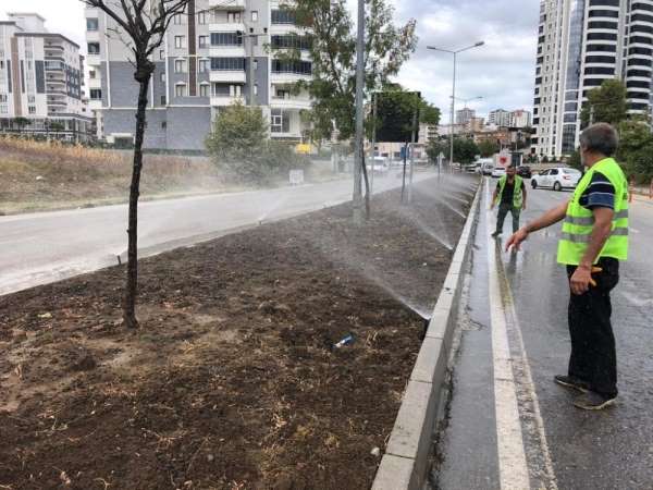 Samsun'da peyzaj alanlarında verimli sulama dönemi 