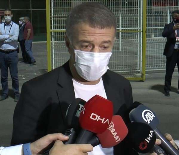 Trabzonspor Başkanı Ağaoğlu'ndan maç sonu açıklamalar 