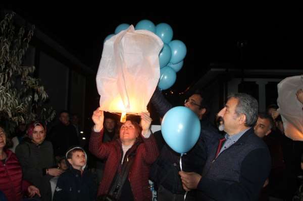 Engelsiz bir gelecek için balonlar gökyüzüne bırakıldı 