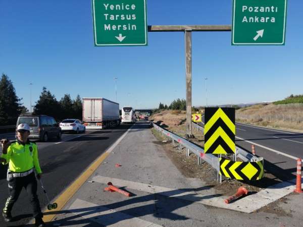 Tarsus'ta trafik kazası: 1 ölü, 2 yaralı 
