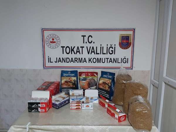 Niksar'da 14 kilo kaçak tütün ele geçirildi 