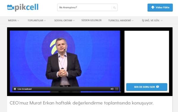 Murat Erkan 5 bin Turkcell çalışanı ile video konferansla toplantı yaptı 