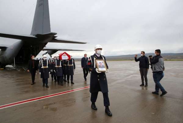 Şehit uzman çavuşun cenazesi Kapadokya Havalimanına getirildi 