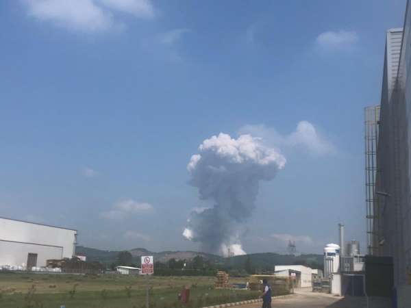 Sakarya'da havai fişek fabrikasında patlama 