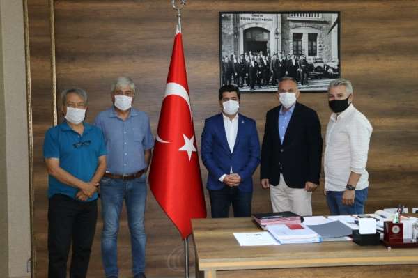 Gençlik Hizmetleri ve Spor İl Müdürü Gürhan, TSYD yönetimini ağırladı