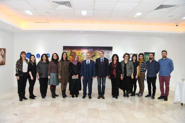 SAÜ'de 'Resim Bölümü Öğretim Elemanları' sergisi açıldı 