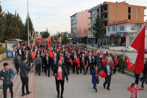 Amasya'da 'Şehitlere Saygı, Kahraman Ordumuza Destek Yürüyüşü'