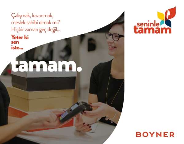 Yüzlerce ev kadını Boyner'de meslek sahibi olacak