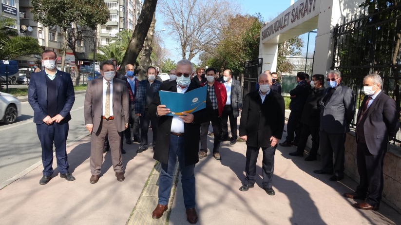 Samsun'da adliye çalışanları suç duyurusunda bulundu