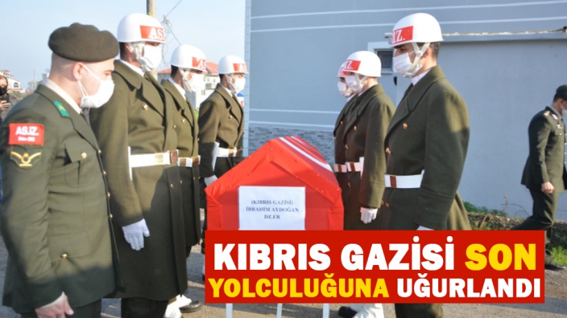 Samsun'da Kıbrıs gazisi son yolculuğuna uğurlandı