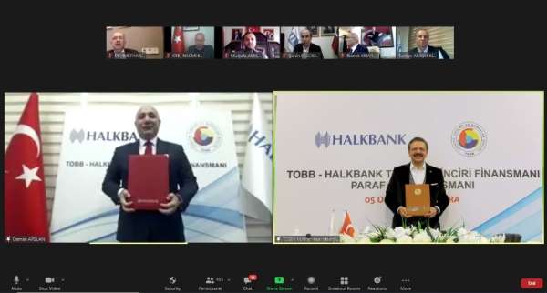 TOBB ve Halkbank'tan 'Paraf Ticari Kredi Kartı ile Güvenceli Tedarik Zinciri Fin