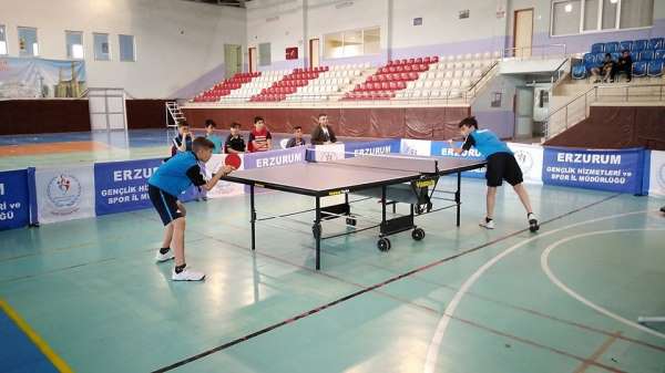 Erzurum Masa Tenisi'nde yarı finalde 