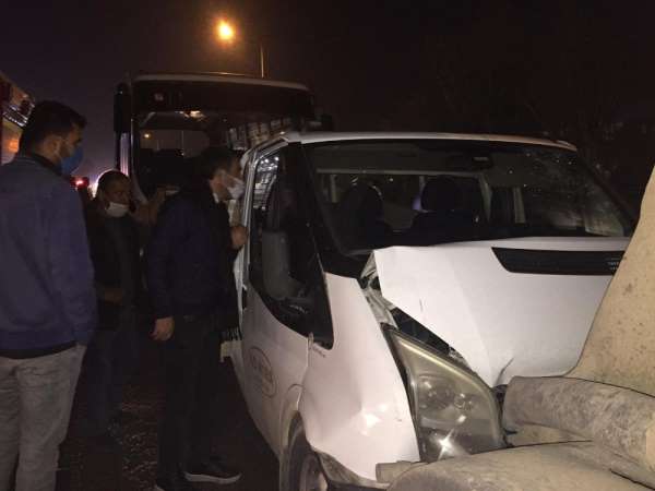 İnegöl'de zincirleme kaza: 1 yaralı