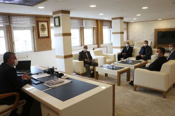 TCDD heyeti Havza Belediye Başkanı Özdemir'i ziyaret etti