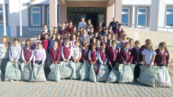 Şehit kızının okuduğu okuldan anlamlı yardım