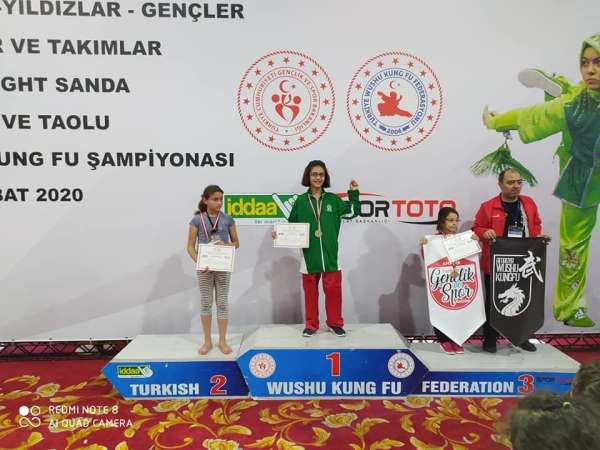 Şuhut'lu sporcuların Wushu Kung Fu Türkiye Şampiyonası başarısı 