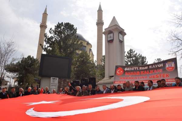 Bingöl'de şehit ve gazi ailelerinden, Mehmetçiğe destek