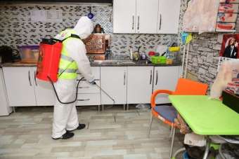 Altınordu Belediyesi kentteki dezenfekte çalışmalarını sürdürüyor