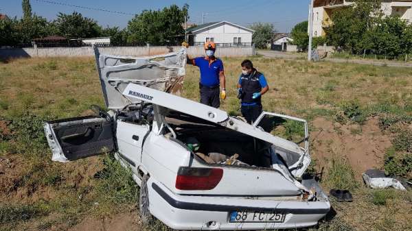 Aksaray'da düğün dönüşü kaza: 1 ölü, 4 yaralı 