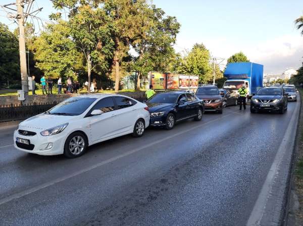 Samsun'da zincirleme trafik kazası: 4 yaralı 