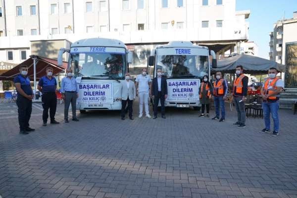 Terme Belediyesi'nden KPSS'ye girecek adaylara ücretsiz servis 