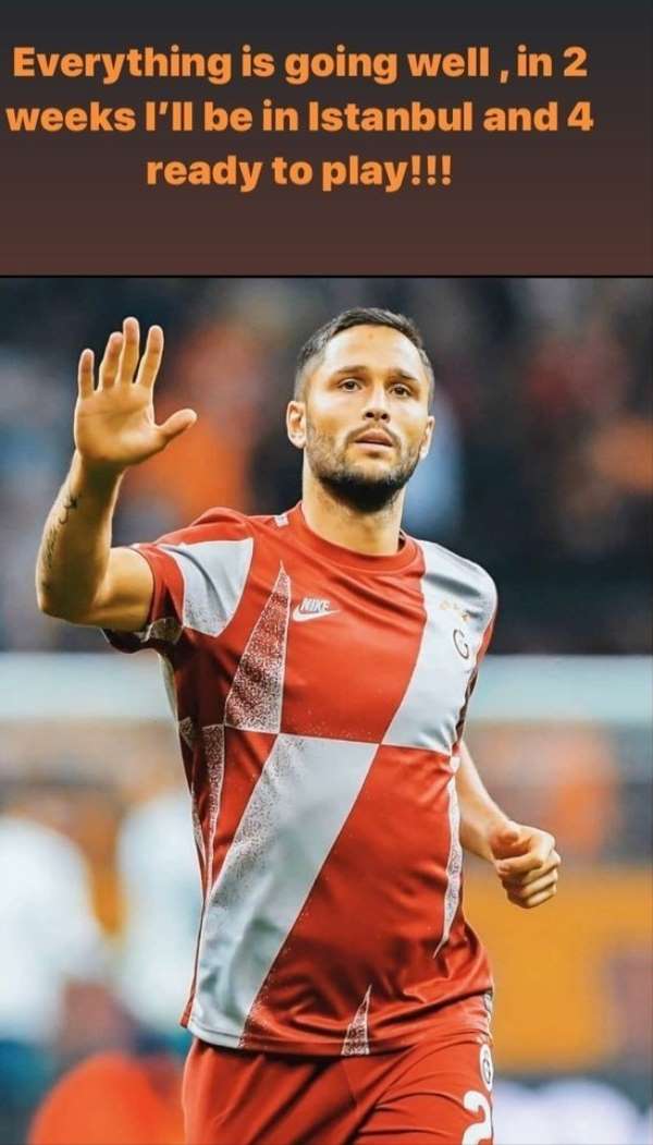 Andone’den taraftara mesaj: “2 haftaya geliyorum” 