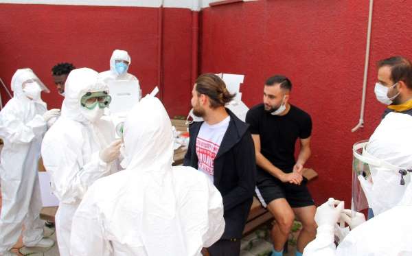 Hatayspor'a korona virüs testi yapıldı