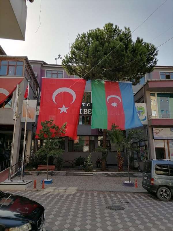Türkeli'den Azerbaycan'a bayraklı destek 