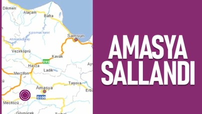 Amasya'da 33 büyüklüğünde deprem