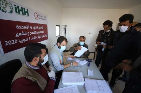 Suriyenin kuzeyindeki çiftçilere tohum desteği 