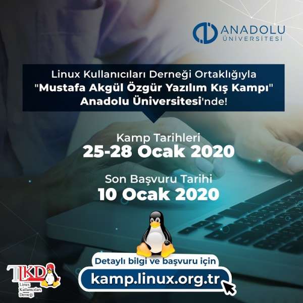 Ücretsiz özgür yazılım eğitimleri Anadolu Üniversitesi’nde