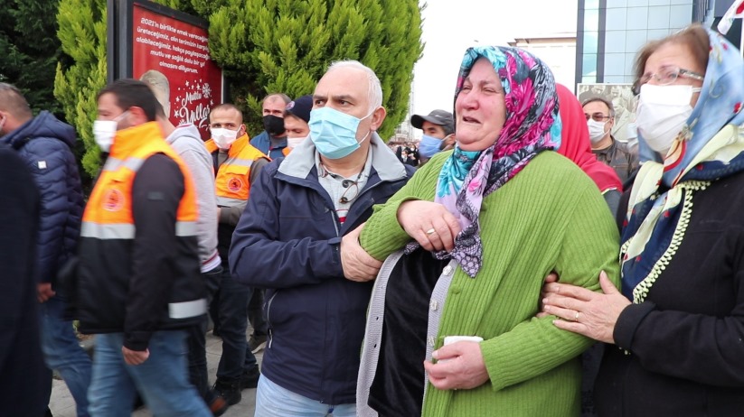 Samsun'da servis kazasında ölen işçilere hüzünlü veda