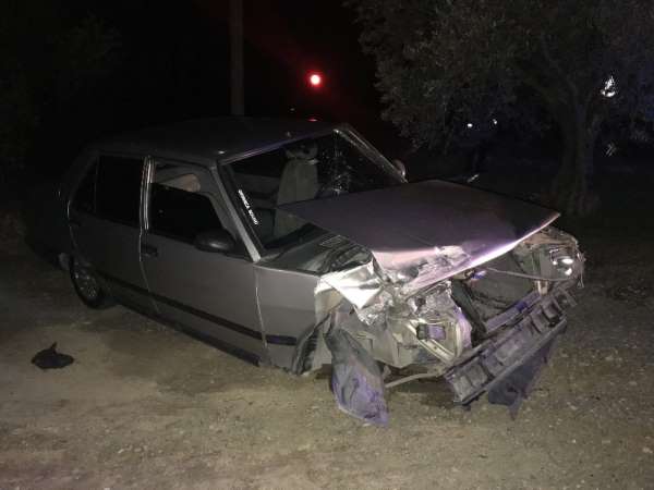 Önce kaza yaptı, sonra aracını tarlaya sakladı