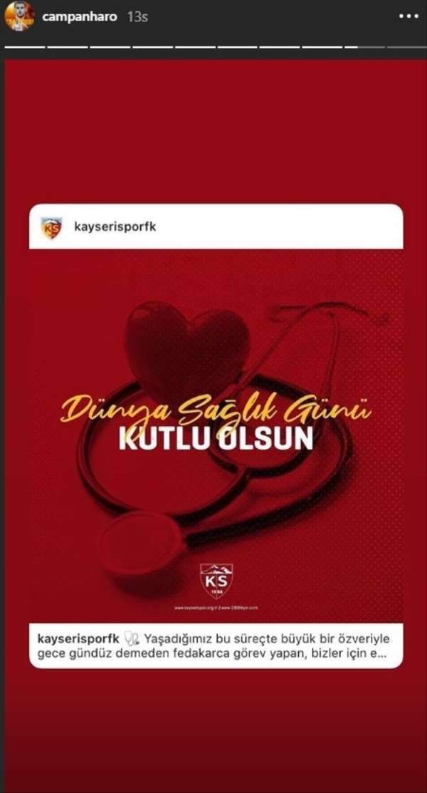 Campanharo, sağlık çalışanlarının Dünya Sağlık Günü'nü kutladı