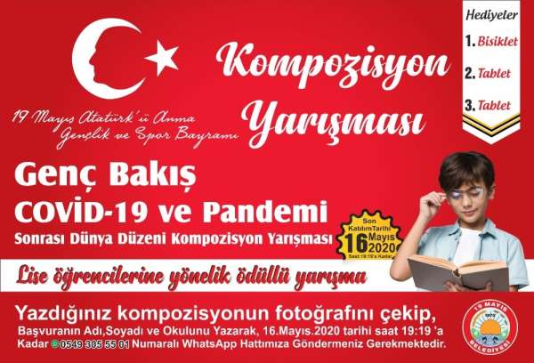 19 Mayıs Belediyesinden 'Covid-19 ve Pandemi Sonrası Dünya Düzeni Kompozisyon Ya