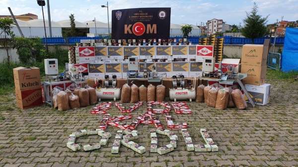 Ordu'da kaçak tütüne darbe 