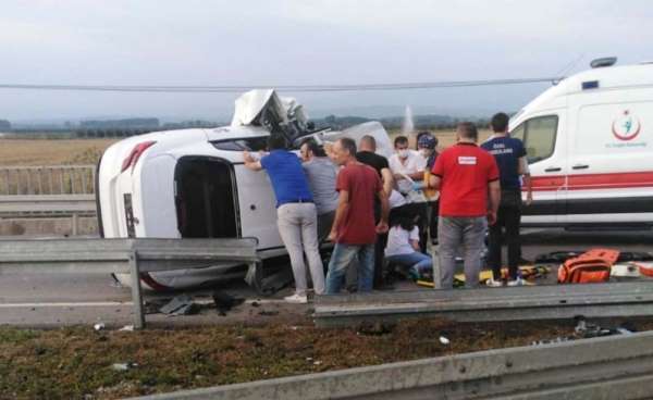 Samsun'da trafik kazası: 5 kişi ağır yaralı 