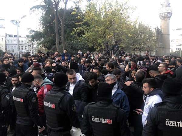 Beşiktaş taraftarı, Recep Tayyip Erdoğan Stadı'na giriş yaptı