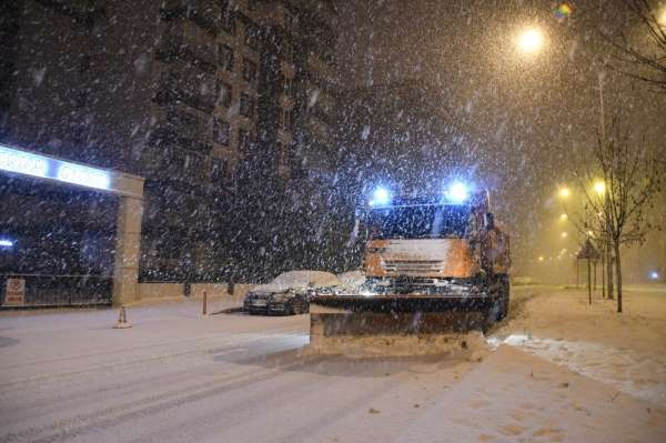 Samsun'da karla mücadele seferberliği 